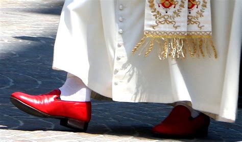 pope benedict xvi red shoes|hidden meaning of red shoes.